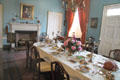 Dining room at Grouseland. Vincennes, IN.