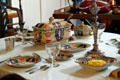 Table service in dining room at Grouseland. Vincennes, IN.