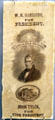 W.H. Harrison & John Tyler campaign ribbon at Grouseland. Vincennes, IN.