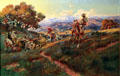 Vaqueros of Old California painting by Charles M. Russell at Wichita Art Museum. Wichita, KS.