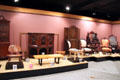 Furniture collection at Sedgwick County Historical Museum. Wichita, KS.