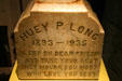 Huey P. Long tombstone used until his body reburied in State Capitol lawn at Louisiana State Museum. Baton Rouge, LA