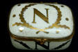 Snuff box with symbol of Napoleon at Cabildo Museum. New Orleans, LA.