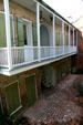Courtyard facade of Madame John's Legacy Museum. New Orleans, LA
