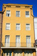 Heritage yellow building on Decatur St. near St. Louis St. New Orleans, LA.