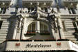 Facade details of Hotel Monteleone. New Orleans, LA.