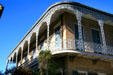 Cast-iron balcony detail. New Orleans, LA