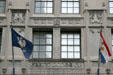 Facade carvings of Masonic Building. New Orleans, LA.