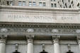 Neoclassical details of Hibernia Bank Building. New Orleans, LA.