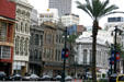 Heritage buildings along Canal Street at St. Charles. New Orleans, LA.