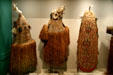Asmat body masks & shield from Papua, Indonesia, at New Orleans Museum of Art. New Orleans, LA.