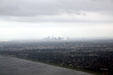 Aerial view of New Orleans from over Lake Ponchartrain. New Orleans, LA.