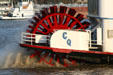 Paddle wheel of Creole Queen steamboat. New Orleans, LA.