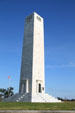 Chalmette Monument in limestone modeled on Egyptian-style obelisk. New Orleans, LA
