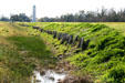 Canal along which General Andrew Jackson positioned American defenders of New Orleans on January 8, 1815 during Battle of New Orleans. New Orleans, LA