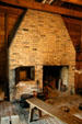 Fireplace in kitchen outbuilding at Destrehan Plantation. Destrehan, LA.