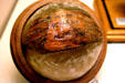 Coconut on which Kennedy cut message for help after sinking of PT109 & which he kept in 'white House in JFK Library. Boston, MA.