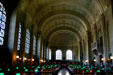 Reading room in Boston Public Library. Boston, MA.