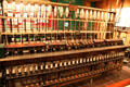 Throstle yarn spinning frame winding machine at Boott Cotton Mills. Lowell, MA.