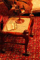 Egyptian revival footstool at Fall River Historical Society Museum. Fall River, MA.