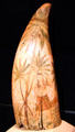 Scrimshaw figure of Hawaiian maiden by George Hilliott at New Bedford Whaling Museum. New Bedford, MA.