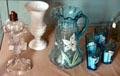 Glass collection at 1749 Court House Museum. Plymouth, MA.