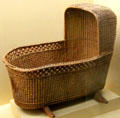 Peregrine White cradle brought on Mayflower by Susanna & William White at Pilgrim Hall Museum. Plymouth, MA.
