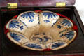 Delft Finger Bowl at Jabez Howland House. Plymouth, MA.