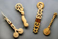 Whalebone pie crimpers by New England artists at Heritage Plantation. Sandwich, MA.