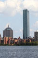 500 Boylston St. & Hancock Place over Boston's Back Bay. Boston, MA.