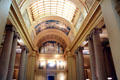 Painted hallway off dome of Museum of Fine Arts. Boston, MA.