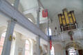 Interior of Old North Church with organ at rear. Boston, MA.