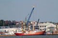 Nantucket Lightship Museum in Boston Harbor. Boston, MA.