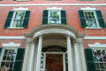 Federal-style details of Gardner Pingree House. Salem, MA.