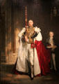Charles Stewart, 6th Marquess of Londonderry at the Coronation of King Edward VII, August, 1902 painting by John Singer Sargent at Museum of Fine Arts. Boston, MA.