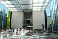 Interior of entrance atrium of American art wing of Museum of Fine Arts. Boston, MA.