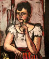 Portrait of Euretta Rathbone by Max Beckmann at Museum of Fine Arts. Boston, MA.