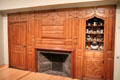 Wall from Shumway house of Fiskdale, MA at Museum of Fine Arts. Boston, MA.