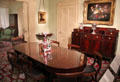 Dining room from Roswell Gleason House of Dorchester, MA at Museum of Fine Arts. Boston, MA.