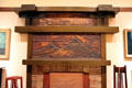 Overmantel for James A. Culbertson House of Pasadena, CA by Greene & Greene made by Hall Manuf. Co. at Museum of Fine Arts. Boston, MA.