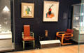 Chairs by Kem Weber in Art Moderne display at Museum of Fine Arts. Boston, MA.