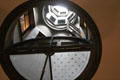 Shaft & window to let central heat & light between floors at Gibson House Museum. Boston, MA.