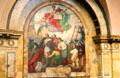 Mural of Pilgrims on the Mayflower in rotunda of Massachusetts State House. Boston, MA.