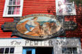 Shop sign on Bear Skin Neck. Rockport, MA.