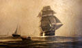 Crossing the Grand Banks painting by W.E. Norton at Abbot Hall. Marblehead, MA.