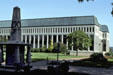 Mexican Monument & Michelson Hall on campus of U.S. Naval Academy. Annapolis, MD.