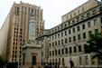 Court Square Building & Post Office by James A. Wetmore behind 1815 Battle Monument. Baltimore, MD.