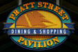 Pratt Street Pavilion sign. Baltimore, MD.