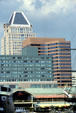 Commerce Place & other buildings on inner harbor. Baltimore, MD.