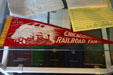 Souvenir pennant of Chicago Railroad Fair at Little River Railroad depot. Coldwater, MI.